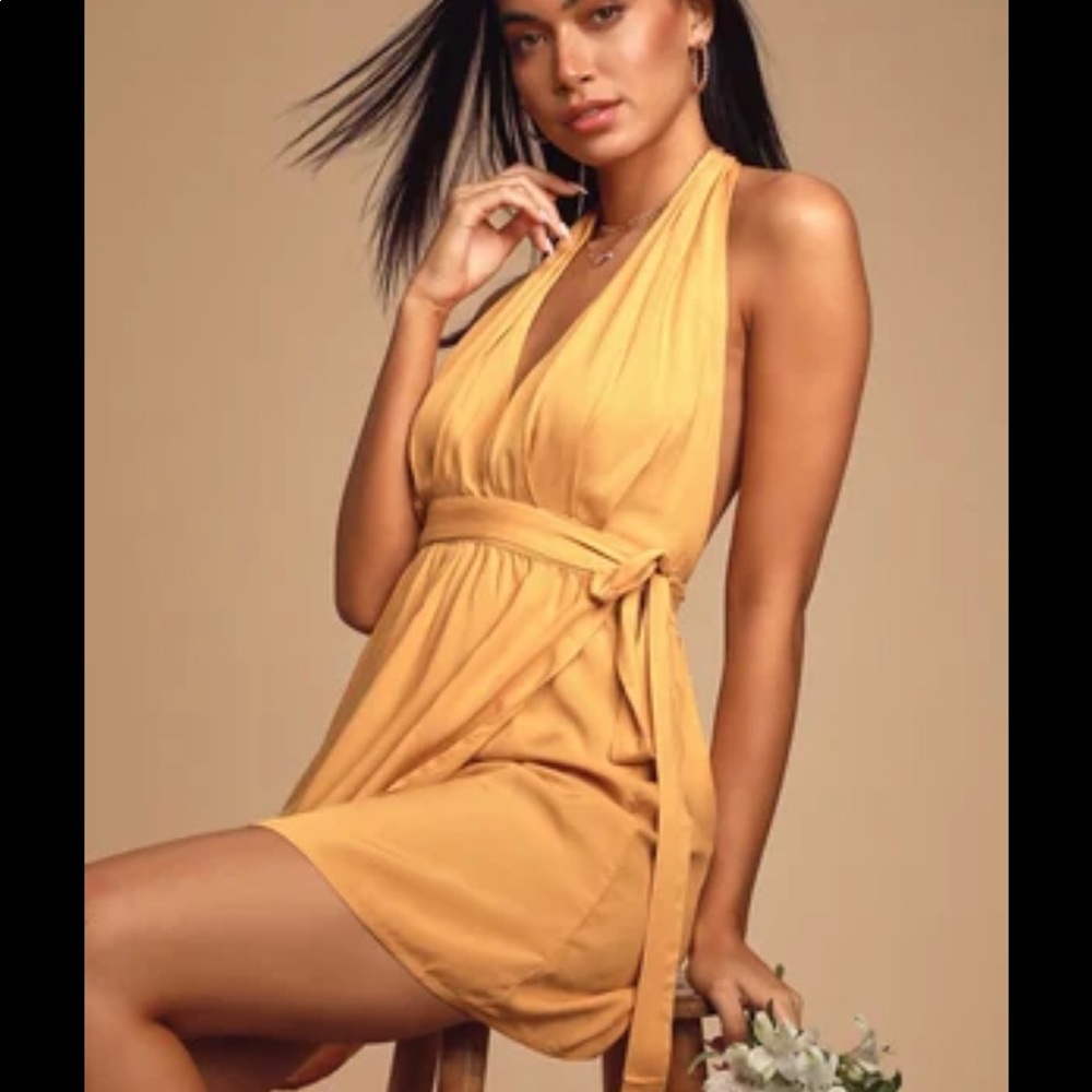 lulu’s mini wrap dress